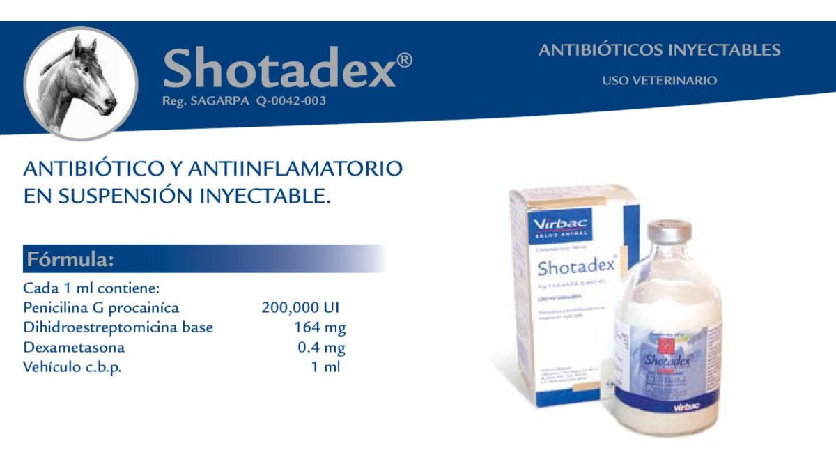 Shotadex Inyectable Bovinos 100 Ml Virbac