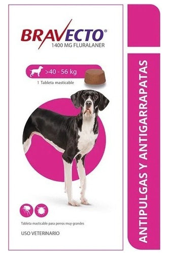 Bravecto Tab Masticable Antiparasitaria Canina 40-56kg