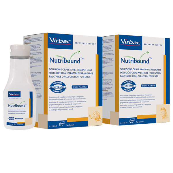 Virbac Suplemento Nutricional Nutribound 150 ml Perros Gatos Recuperacion Formula Liquida