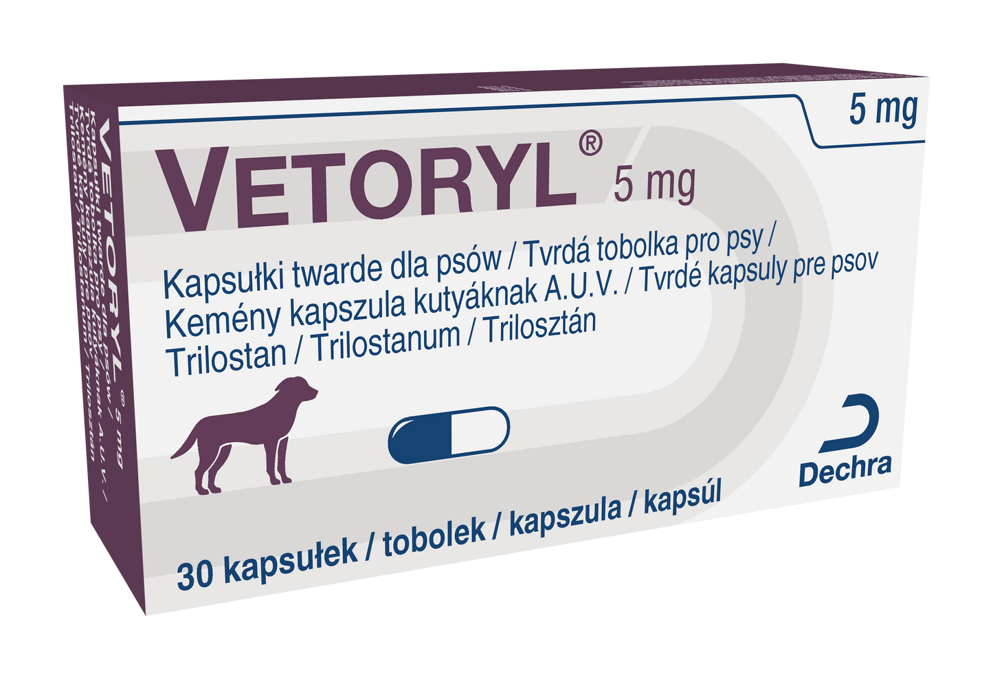 Vetoryl Trilostano 30 Capsulas Hiperadrenocorticismo